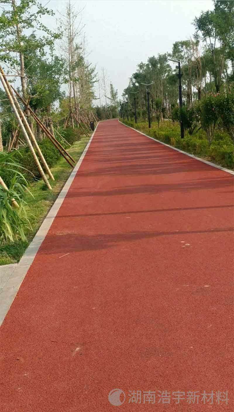 柳叶湖环湖彩色路面