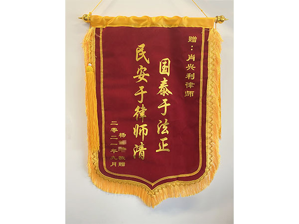 国泰法正锦旗