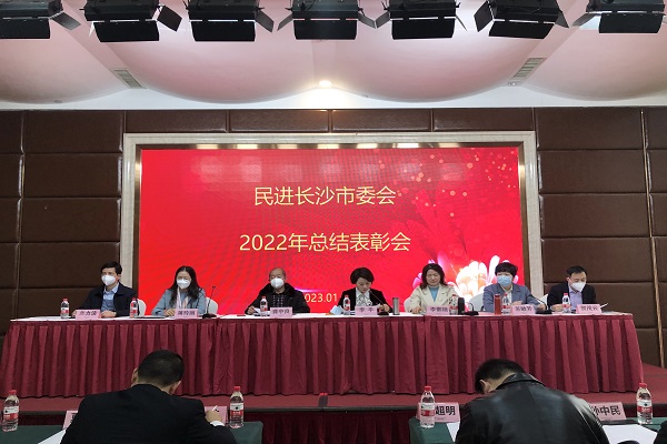 民进长沙市委会召开年终总结表彰会1