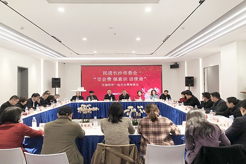 民进长沙市委会开展“交会费、强意识、话使命” ——汪涵和你一起交会费活动