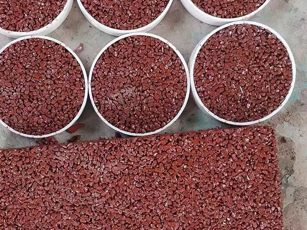 透水胶粘石路面