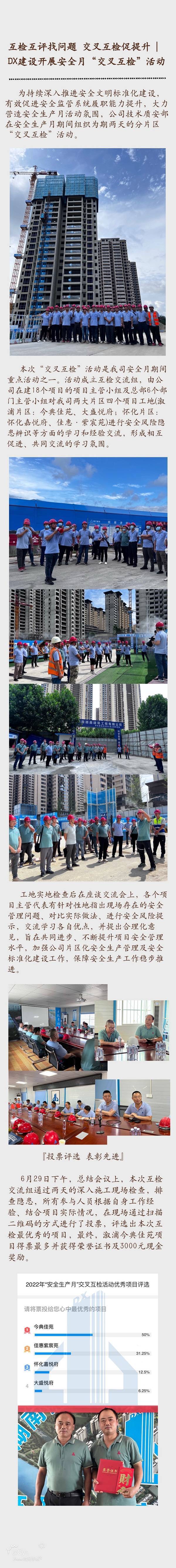 互檢互評找問題 交叉互檢促提升 DX建設開展安全月“交叉互檢