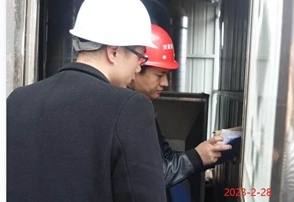 應急辦領導對潤鑫公司安全生產指導