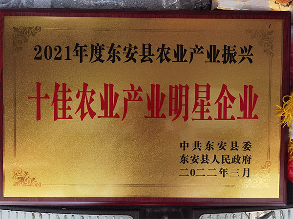 十佳农业产业明星企业