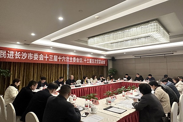 民进长沙市委会十三届十六次主委会议、十三届五次常委会议召开2