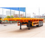 Container flatbed semi trailer