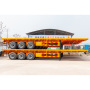 Container flatbed semi trailer