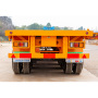 Container flatbed semi trailer