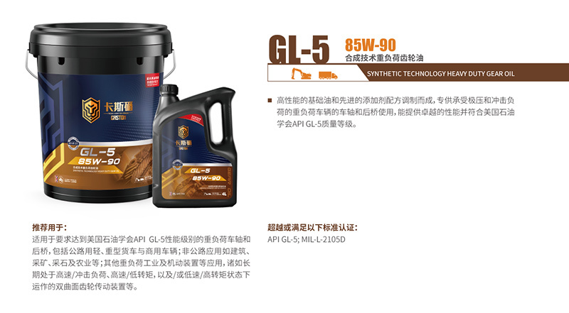 GL-5 85W-90 合成技術(shù)重負荷齒輪油