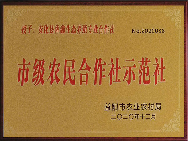 市级农民合作社示范社