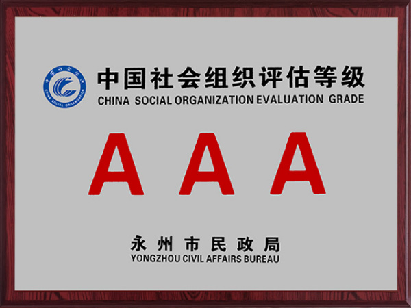 中国社会组织评估等级AAA