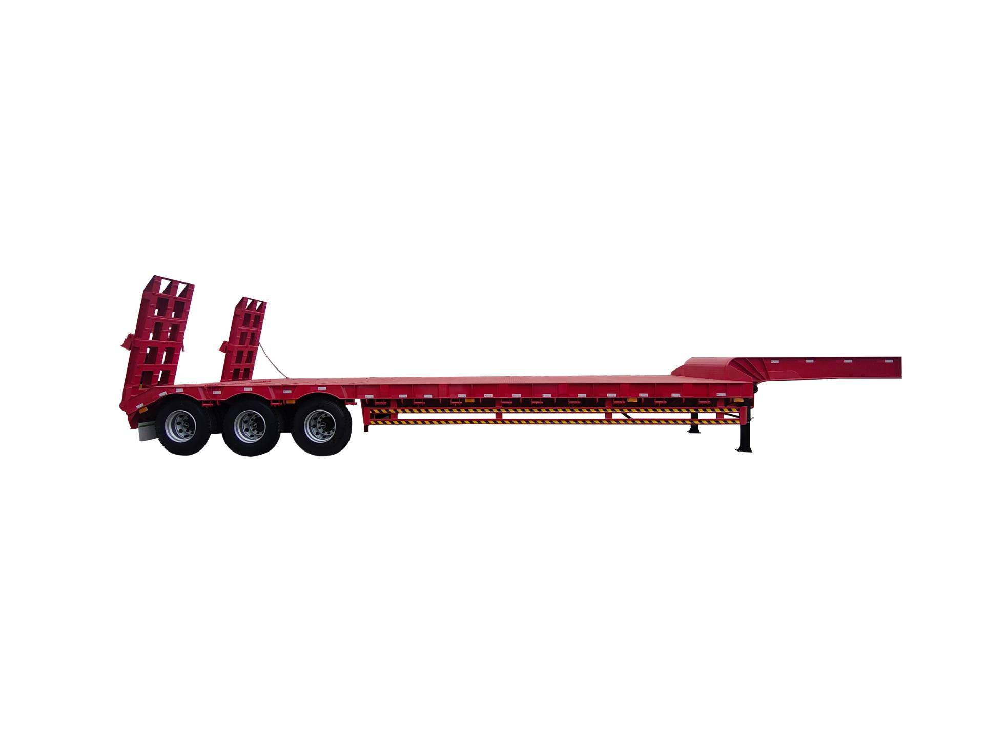 3 Axle Low Bed Lowboy  Semi Trailer