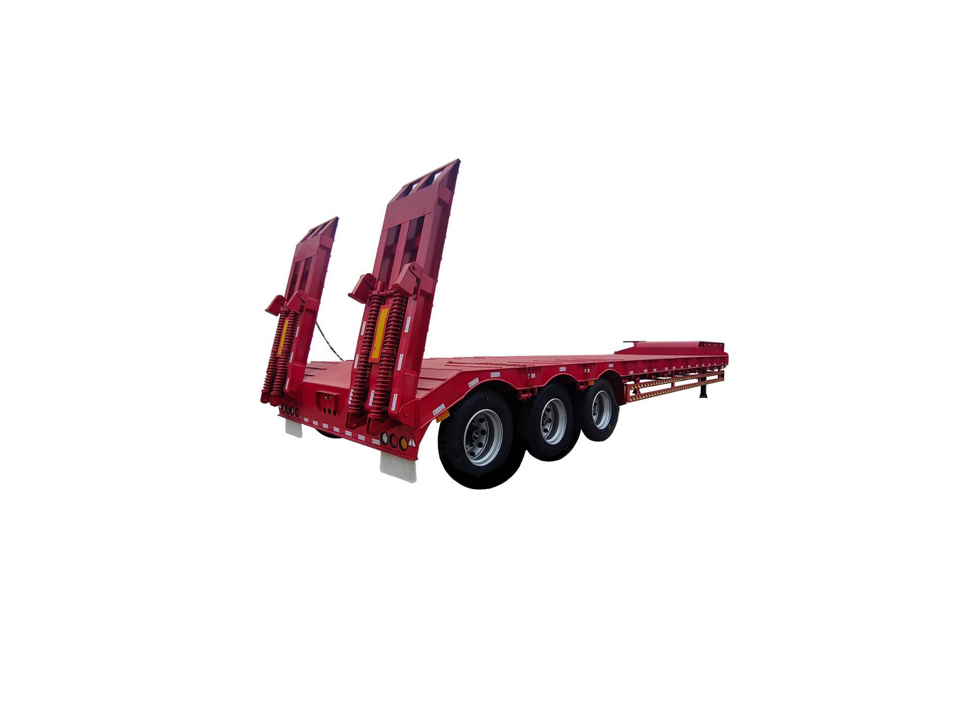 3 Axle Low Bed Lowboy  Semi Trailer