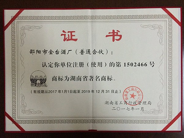 湖南省著名商标