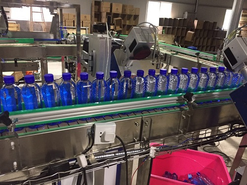 瓶装水流水线工程案例