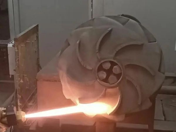 High-speed flame spraying of water turbine components