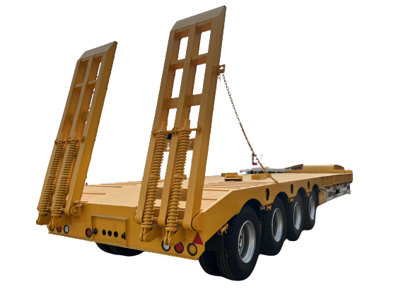 3 Axle Low Bed Lowboy Detachable Gooseneck Semi Trailer