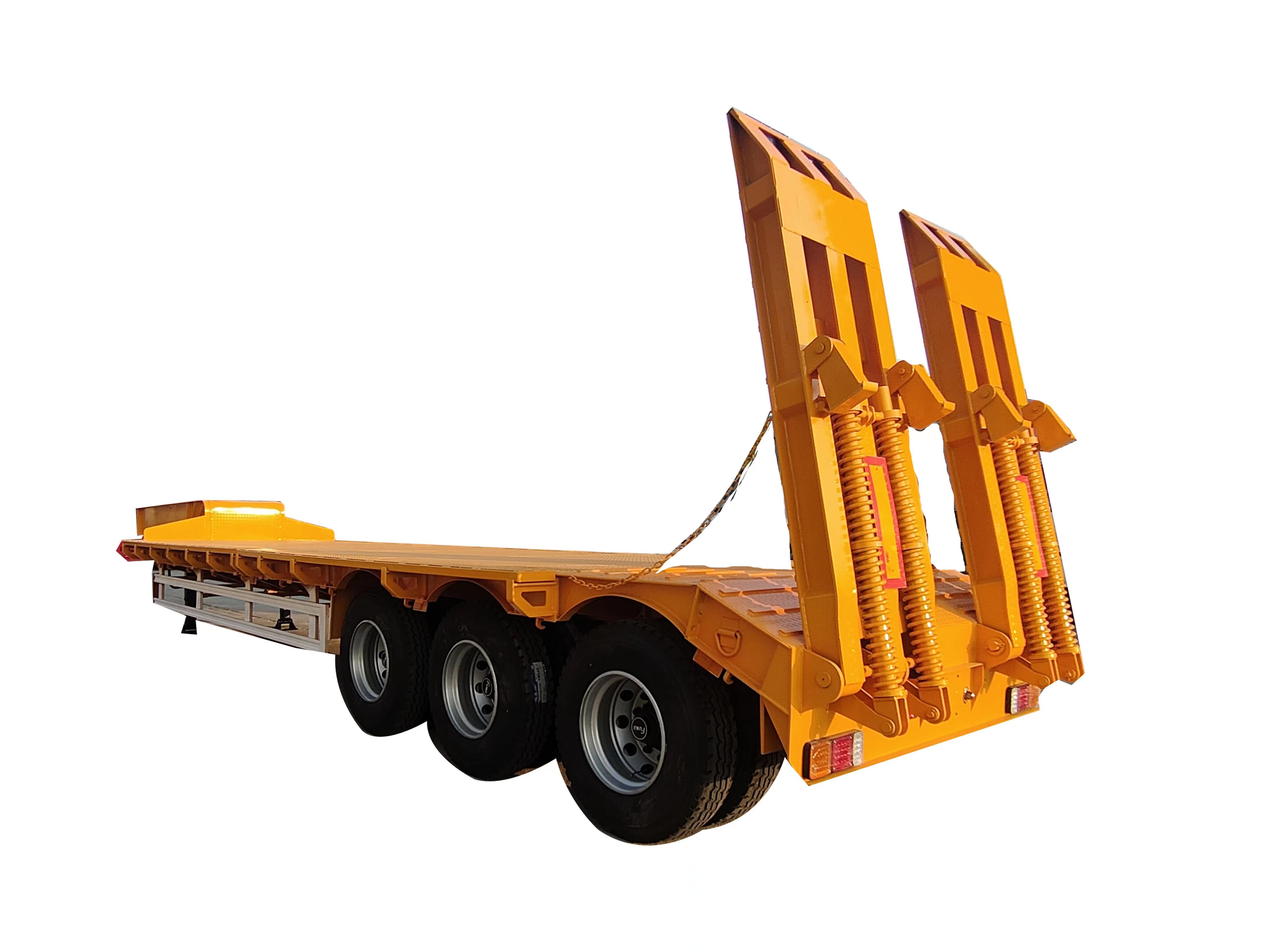 3 Axle Low Bed Lowboy Detachable Gooseneck Semi Trailer