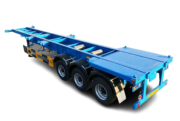 3 Axles 20 40FT Container Skeleton Semi Trailer Container Chassis Trailer