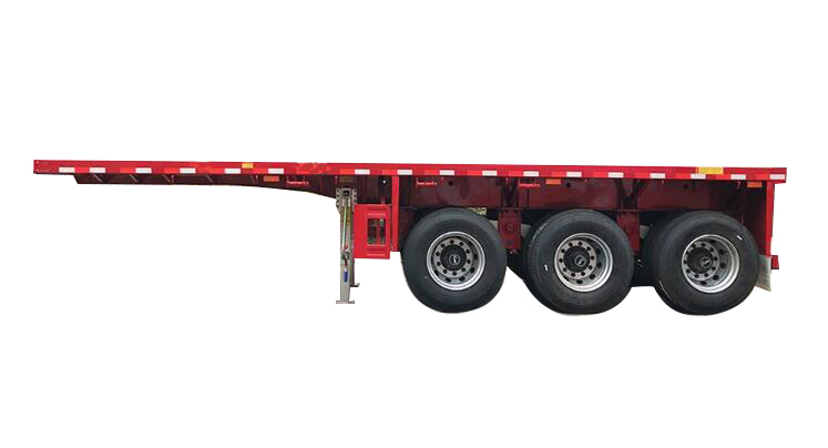 3 Axles 53FT Chassis Container Trailer Ready to Ship Flatbed Container Trailer F