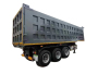 Square Tipper 3axles Trailers 20cubic Meter 24cubic Meter Dump Semi Trailer Cap