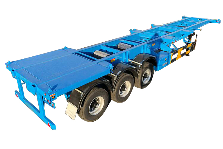 3 Axles 20 40FT Container Skeleton Semi Trailer Container Chassis Trailer