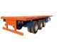 3 Axle Semi Trailer Flatbed Axles 40FT Flat Bed Trailer Cargo Container with Con