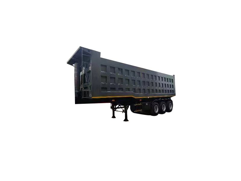 Square Tipper 3axles Trailers 20cubic Meter 24cubic Meter Dump Semi Trailer Cap