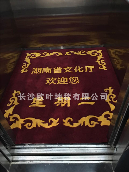 LOGO定制电梯毯 门口迎宾毯 手工地毯专业定制厂家
