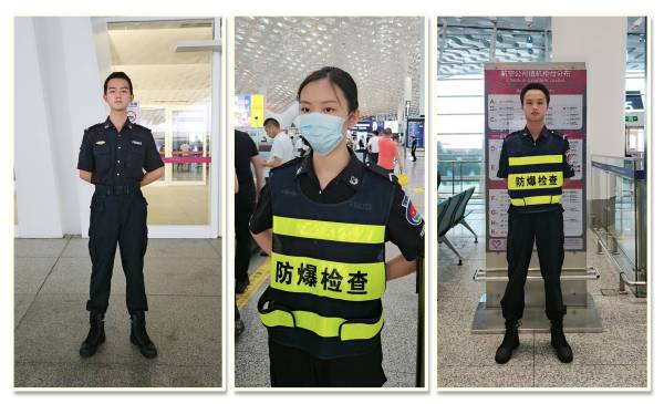 我校学生在深圳宝安机场工作