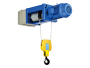 Foot-mounted electric hoist