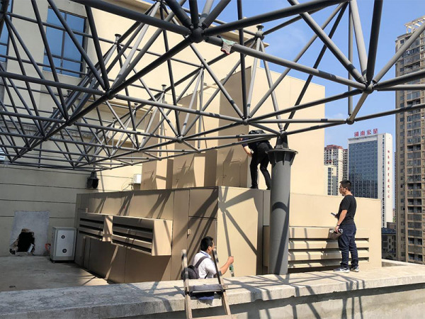 五江碧桂园城市广场商业街楼顶设备噪音治理