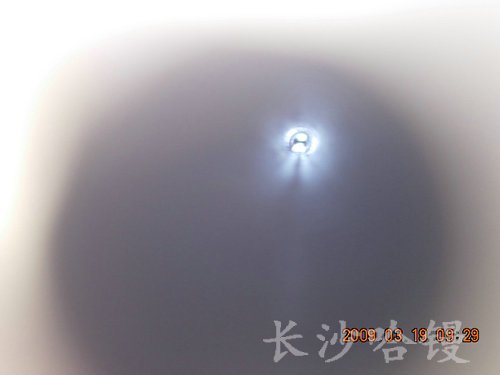 3.6米深的对接孔透光照