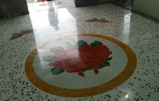 水磨石塑料花,水磨石地面拼花,水磨石塑料花图案,水磨石塑料花价格
