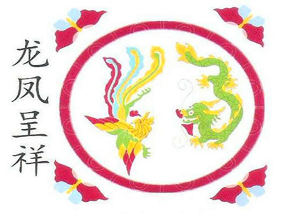 水磨石塑料花 水磨石仿铜花龙凤呈祥 地板图案龙凤呈祥
