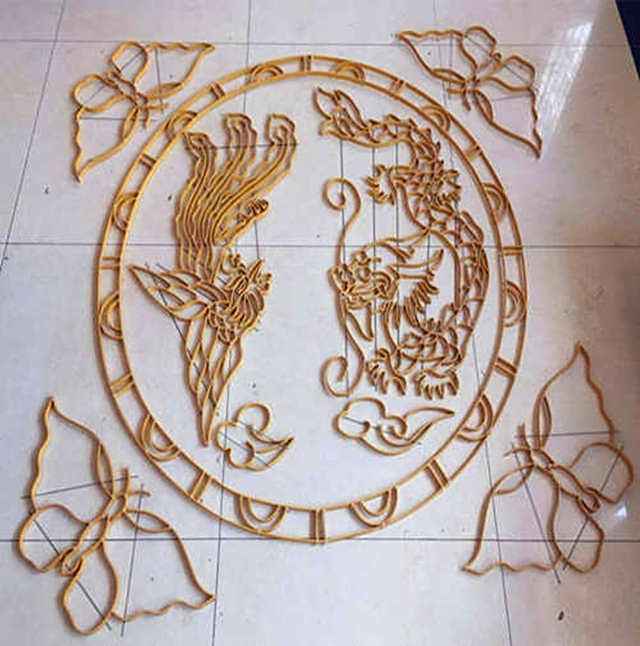 水磨石塑料花,水磨石仿铜花龙凤呈祥,地板图案龙凤呈祥
