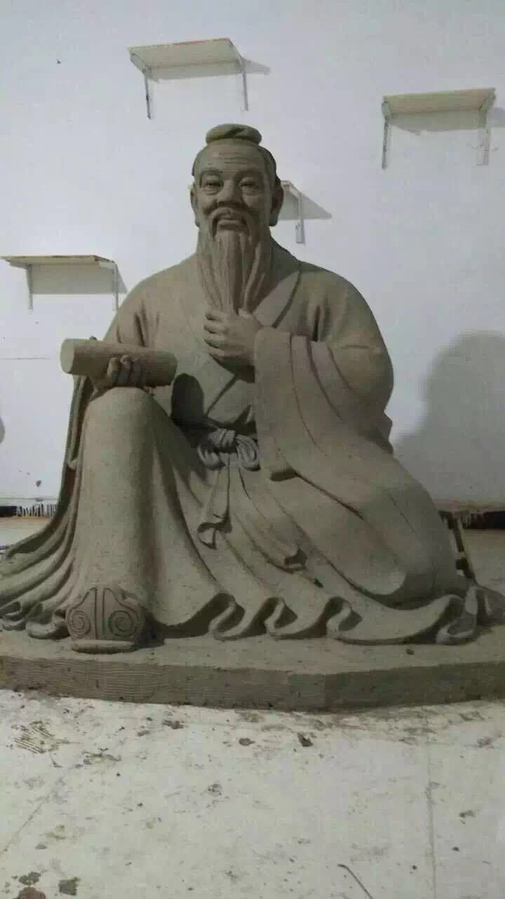 人物雕塑-孔子 农民 军人