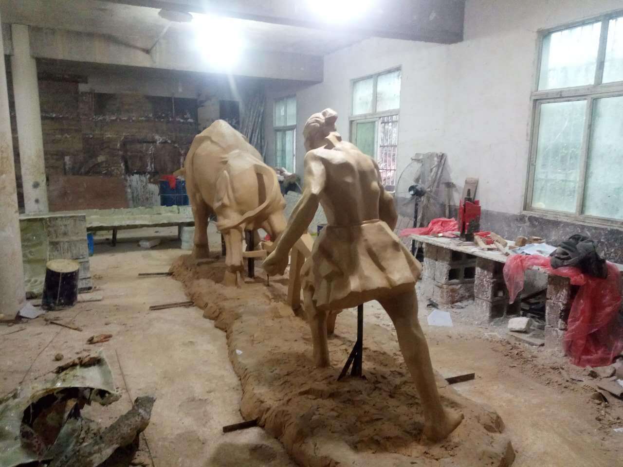 砂岩浮雕墙