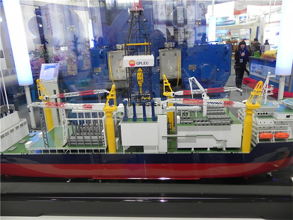 海洋石油工業展覽會海洋鉆井船模型