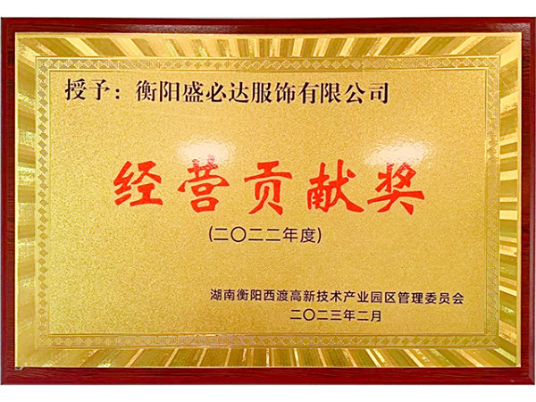 2022年度经营贡献奖