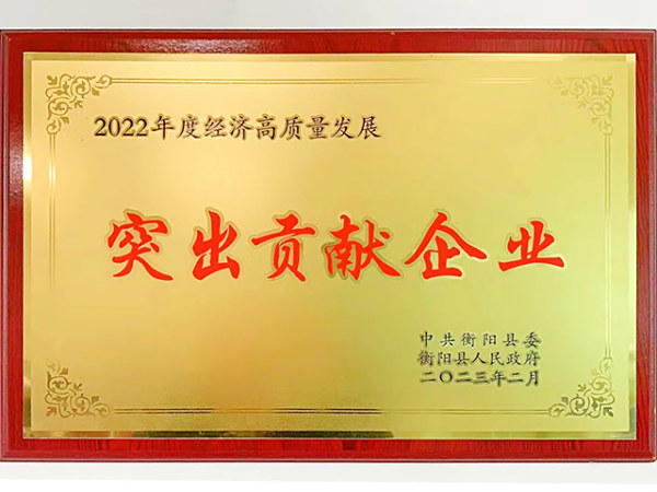 2022年度经济高质量发展突出贡献企业
