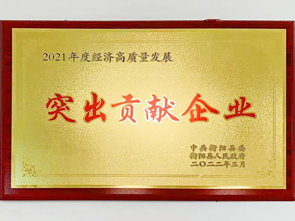 2021年度经济高质量发展突出贡献企业