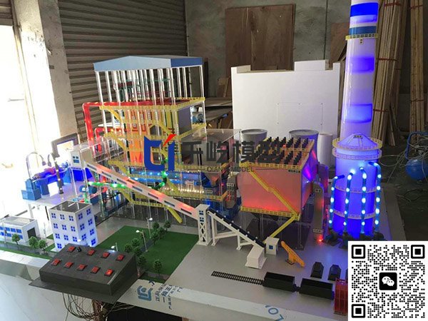 火力发电厂沙盘模型