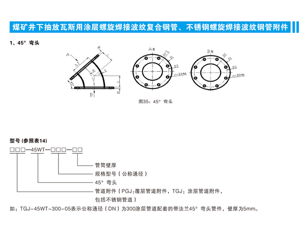 PE coated spiral welded composite steel pipes for gas drainage in coal mines