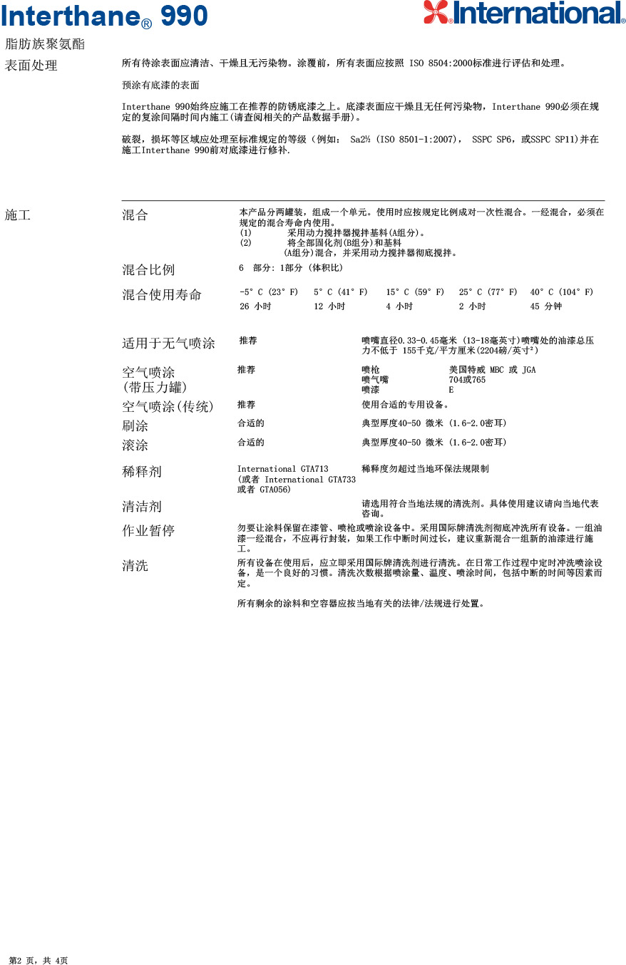 脂肪族聚氨酯Interthane®-990-2