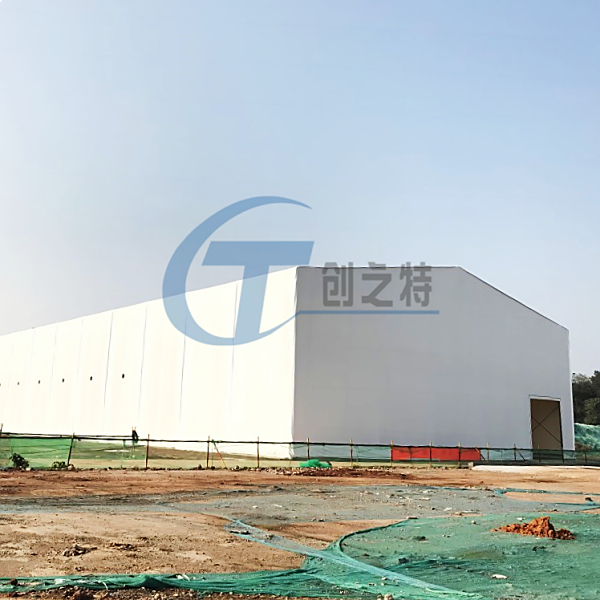 南通精华制药厂地块修复项目钢结构覆膜大棚