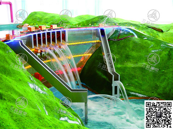 双曲拱坝水利工程模型