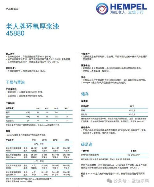 海虹老人45880环氧厚浆漆的基料固化剂稀料配比详图 (6)