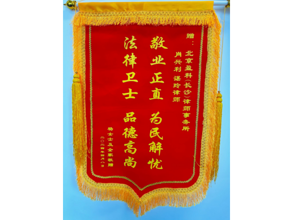 为民解忧锦旗