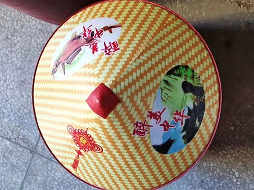 54贴花斗笠
